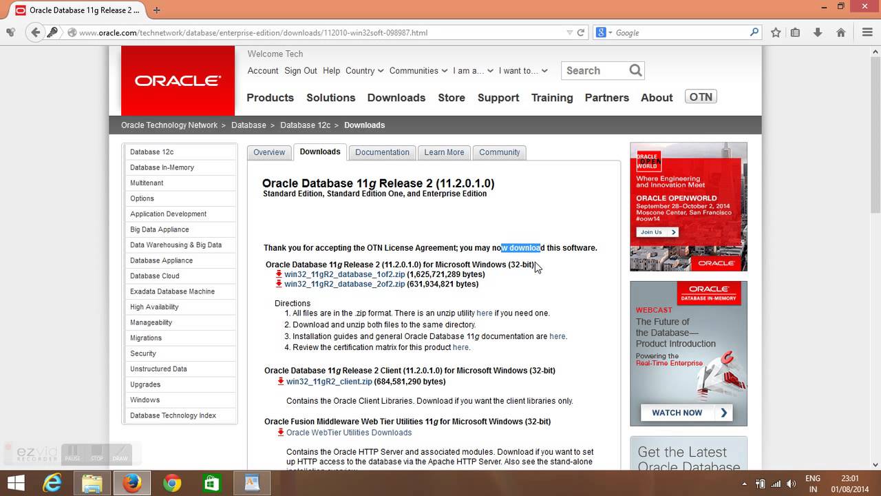 Download oracle 11g for windows 8